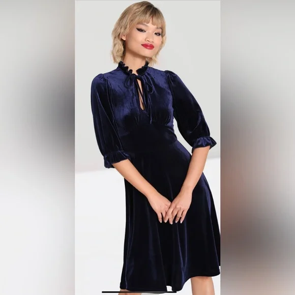 Hell Bunny | Dresses | Hell Bunny Blue Velvet Dress | Poshmark Hell Bunny | Dresses | Hell Bunny Blue Velvet Dress | Poshmark